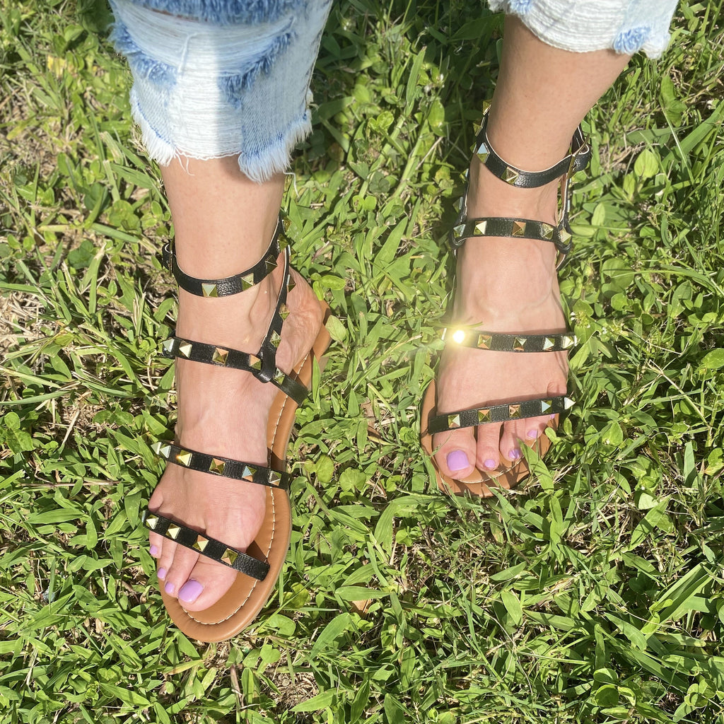 Studded Sandals - Uncommon Threads Boutique