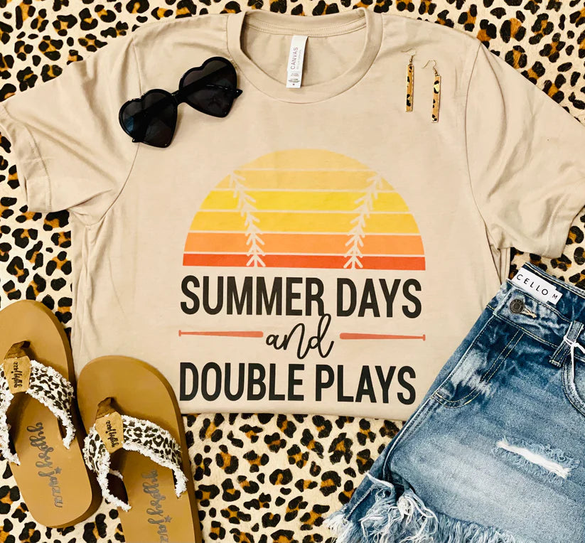 Summer Days and Double Plays Tee - Uncommon Threads Boutique